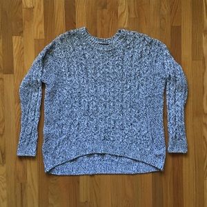 H&M Black & White Knit Oversized Sweater